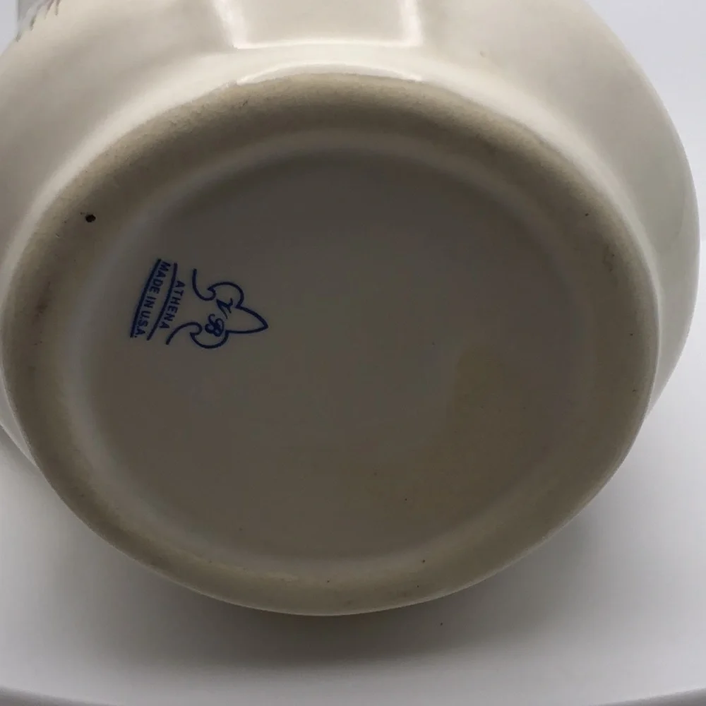VTG Hand Painted by VB Athena California USA  Cup/ Mug Floral 50’s